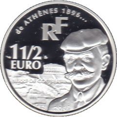 11/2 Euro Pierre de Coubertin