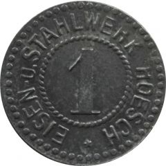 1 Pfennig - Dortmund Eisen u Stahlwerk Hoesch