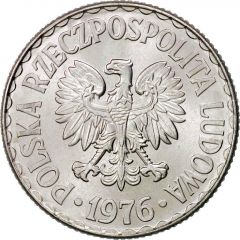 1 Zloty large type, large date