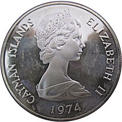 2 Dollars - Elizabeth II 2nd portrait, silver