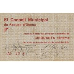 50 Céntimos Roques d`Osona