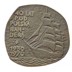 Medal - 40 years of the Dar Pomorza ship under Polish flag