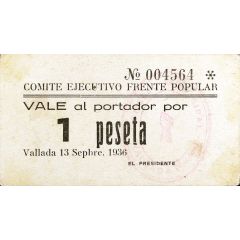 1 Peseta Vallada