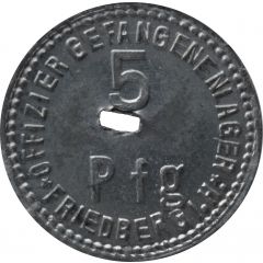 5 Pfennig - Friedberg Offizier Gefangenenlager