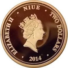 2 Dollars - Elizabeth II Iron Man