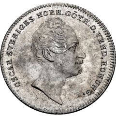 1/8 Riksdaler Specie - Oscar I