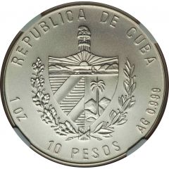 10 Pesos J. Marti and F. Castro