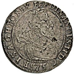 1/2 Thaler - 75 Kipper Kreuzer - Ferdinand II Kuttenberg