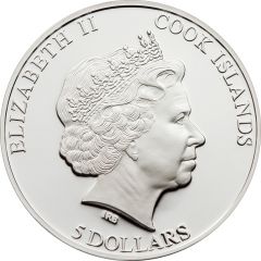 5 Dollars - Elizabeth II Gzhel Ceramics