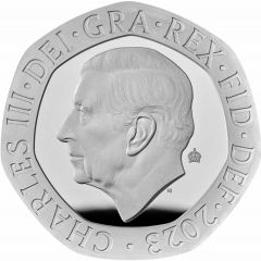 20 Pence - Charles III Puffin, Silver Proof