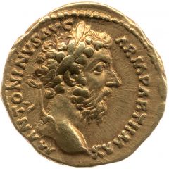 Aureus - Marcus Aurelius TR P XXII IMP V COS III, Aequitas