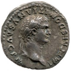 Denarius - Domitian TR POT II COS VIIII DES X P P, Minerva