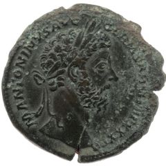 Sestertius - Marcus Aurelius IMP VIII COS III DE GERMANIS S C