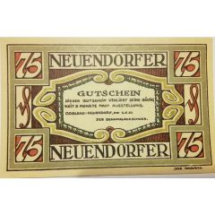 75 Pfennig Denkmalausschuss Neuendorf