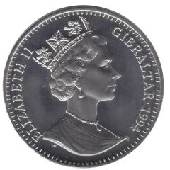 1 Crown - Elizabeth II Tackling player with ball