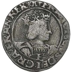 1/2 Teston - Francis I 4th type, Tours