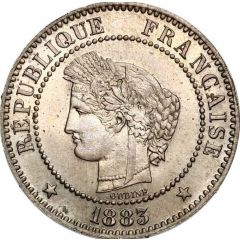 2 Centimes Cérès Epreuve en maillechort