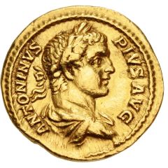 Aureus - Caracalla FELICIA TEMPORA, Four Seasons