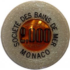 2000 francs - Casino de Monte-Carlo