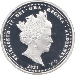 5 Pounds - Elizabeth II RNLI; Roy Barker I; Silver Plated
