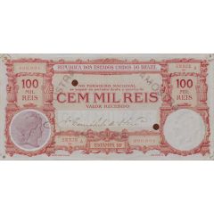 100 Mil Réis Thesouro Nacional, 10th. Print