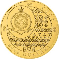 8000 Dollars - Charles III Golden Eagle