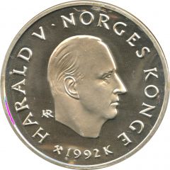 100 Kroner - Harald V 1994 Olympics - Hockey