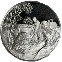 Holiday Greeting Card Medal - Country Christmas