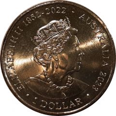 1 Dollar In the name of Elizabeth II, 6th Portrait - Matildas - Women`s World Cup 2023, Goal Keeping