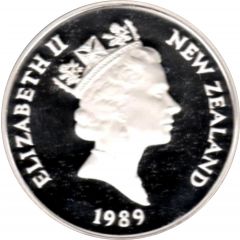 1 Dollar - Elizabeth II 3rd Portrait, Gymnast, Silver Proof