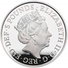 5 Pounds - Elizabeth II British Red Cross, Silver Proof