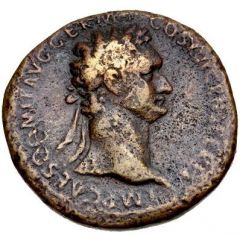 Sestertius - Domitian S C, Victory