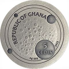 5 Cedis Space Cube, Campo del Cielo Meteorite
