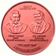 Mardi Gras Token - Irish-Italian Association Jefferson Parish, Louisiana