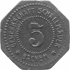 5 Pfennigs - Bachem Gewerkschaft Schallmauer