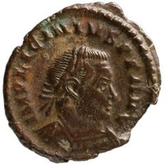 Nummus - Licinius I IMP LICINIVS P F AVG, SOLI INVICTO COMITI, S-F, PLN, Londinium