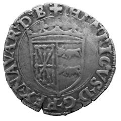 Douzain with crosslet - Henri I of Albret
