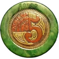 5 francs - Casino de Monte-Carlo