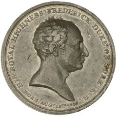 Medal - George IV Death of Prince Frederick, J. Ottley, white metal