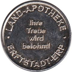 Pharmacy Token - Land-Apotheke / Carl-Schurz-Apotheke Erftstadt-Erp / Erftstadt-Liblar