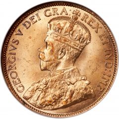 1 Cent - George V with `DEI GRA`
