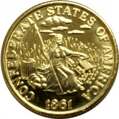 5 Dollars - Confederate States Restrike