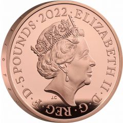 5 Pounds - Elizabeth II The Queen`s Reign, Commonwealth of Nations, Gold Proof
