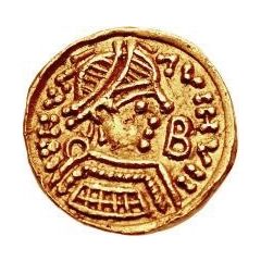 1 Tremissis Torso with ten sections, with B