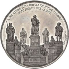 Medal - Establishment of the Luther monument Worms