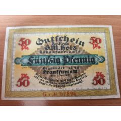 50 Pfennig G. M. Holz Tabakfabrikate