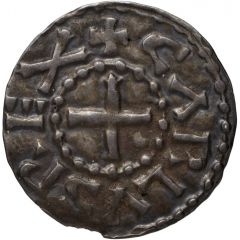 Denier - Charles II Nevers mint, CΛRLVS REX