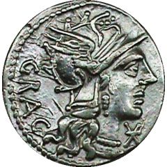 Denarius Antestia: Lucius Antestius Gragulus, GRAG / L•ANTES ROMA