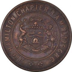 Masonic Penny - Hamilton Chapter No. 175 Hamilton, Ontario