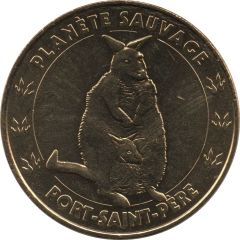 Monnaie de Paris Tourist Token - Port Saint Père Planète Sauvage - Le kangourou et son petit